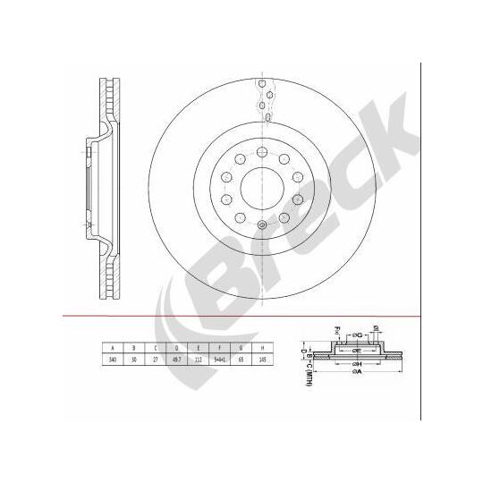 BR 441 VH100 - Brake Disc 