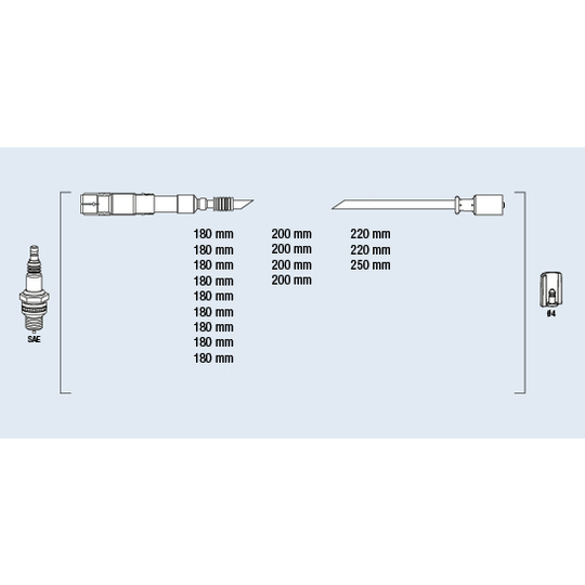 85054 - Tändkabelsats 