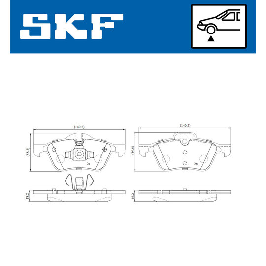 VKBP 80205 - Brake Pad Set, disc brake 