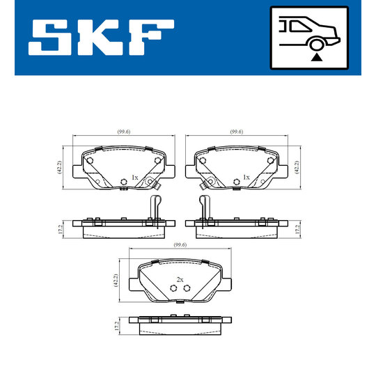 VKBP 90303 A - Brake Pad Set, disc brake 