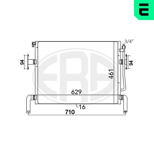 667121 - Condenser, air conditioning 