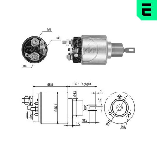 ZM973 - Solenoid Switch, starter 