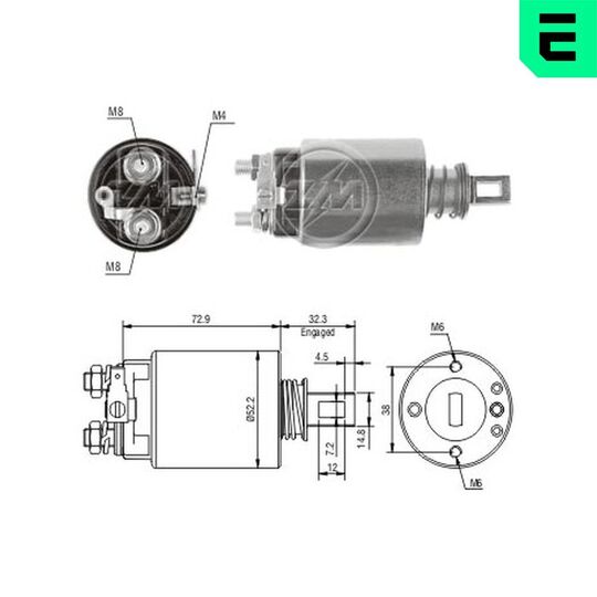 ZM687 - Solenoid Switch, starter 