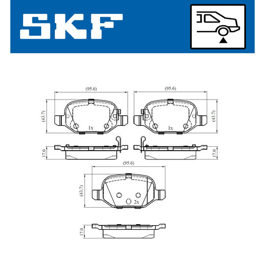 VKBP 90528 A - Brake Pad Set, disc brake 