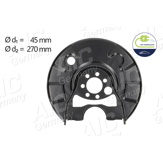 57602 - Splash Panel, brake disc 