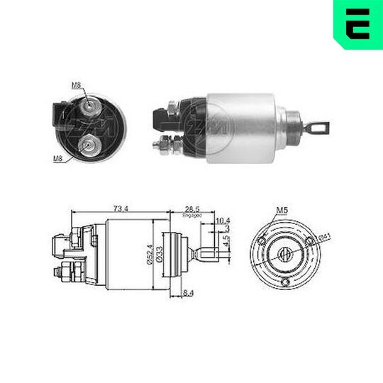 ZM7381 - Solenoid Switch, starter 