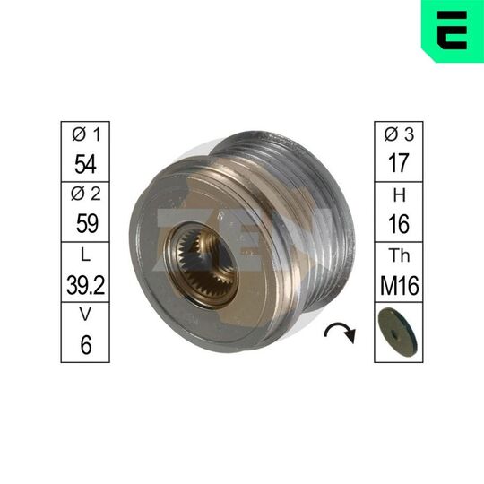 ZN5449 - Alternator Freewheel Clutch 