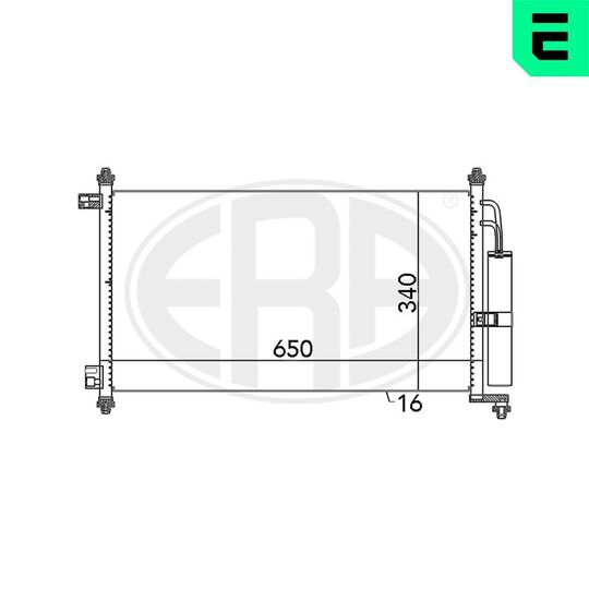 667069 - Condenser, air conditioning 