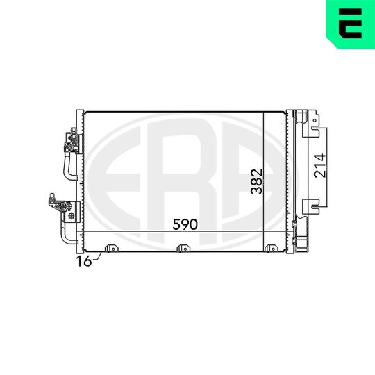 667056 - Condenser, air conditioning 