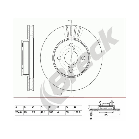 BR 378 VA100 - Bromsskiva 