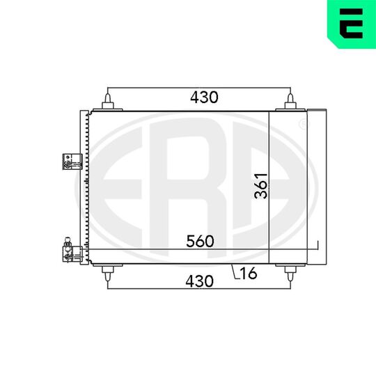 667132 - Condenser, air conditioning 