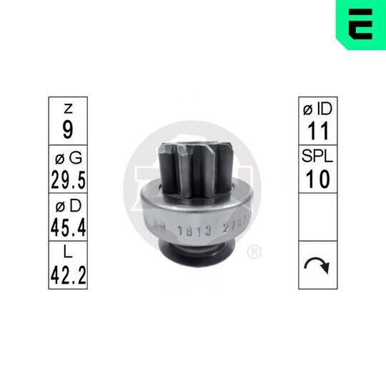 ZN1813 - Freewheel Gear, starter 