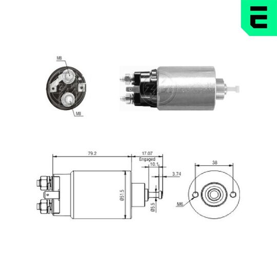 ZM769 - Solenoid Switch, starter 