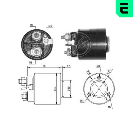 227384 - Solenoid, startmotor 