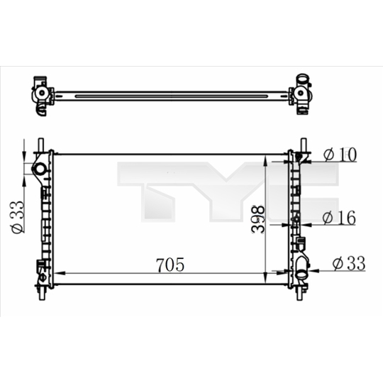 710-0068-R - Radiaator, mootorijahutus 