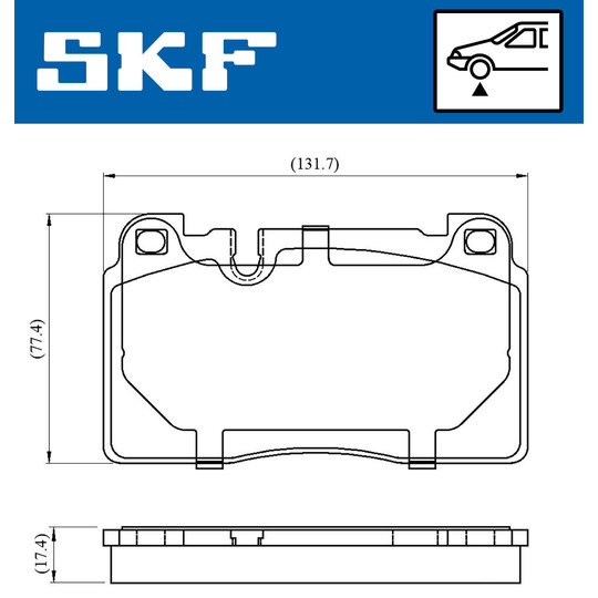 VKBP 80225 - Brake Pad Set, disc brake 