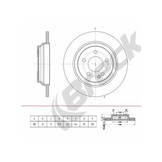 BR 078 SA100 - Brake Disc 