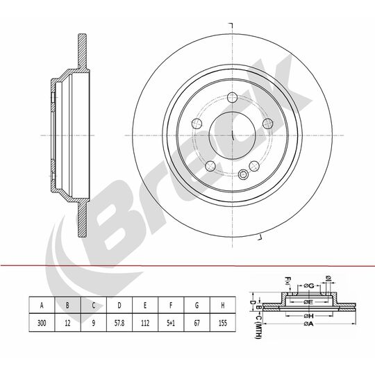 BR 078 SA100 - Brake Disc 