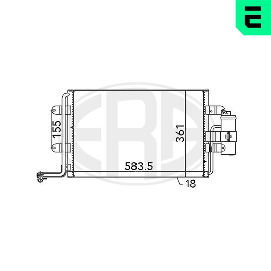 667062 - Condenser, air conditioning 