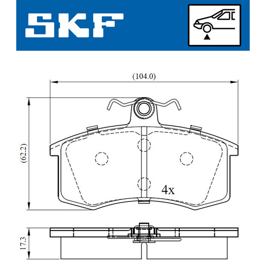 VKBP 80626 - Brake Pad Set, disc brake 