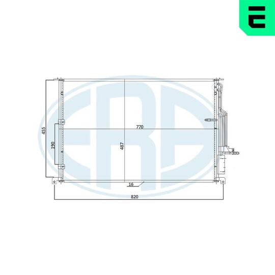 667270 - Condenser, air conditioning 