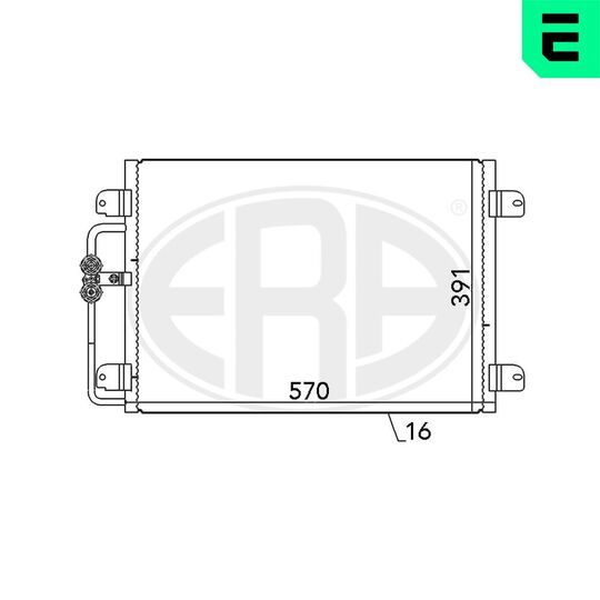 667143 - Condenser, air conditioning 