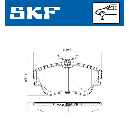 VKBP 80321 - Brake Pad Set, disc brake 