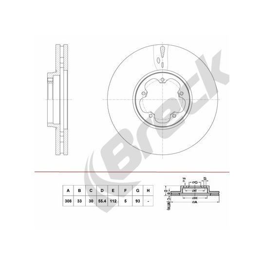 BR 431 VA100 - Brake Disc 