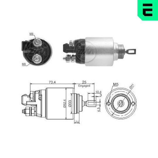 ZM382 - Solenoid Switch, starter 