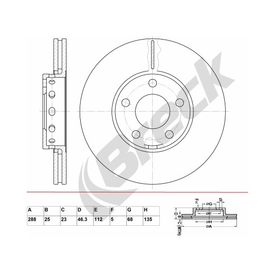 BR 315 VA100 - Piduriketas 