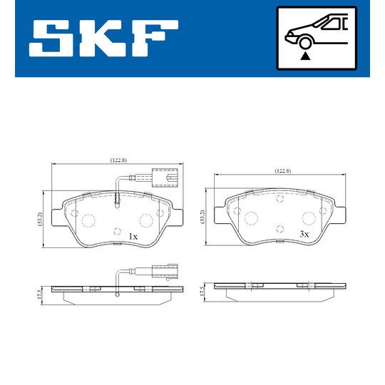 VKBP 80145 E - Brake Pad Set, disc brake 