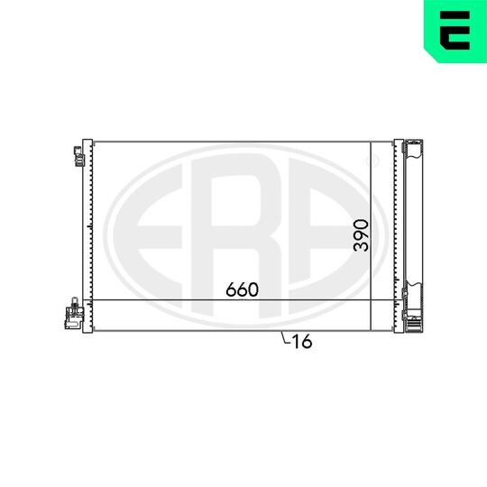 667049 - Condenser, air conditioning 