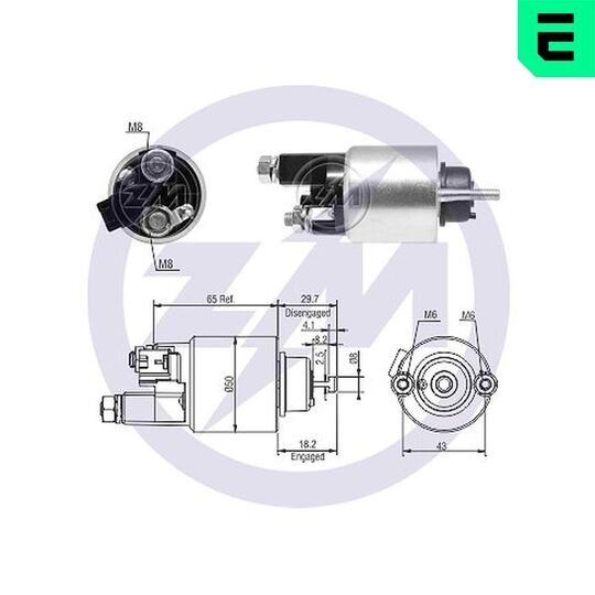 ZM4708 - Solenoid Switch, starter 