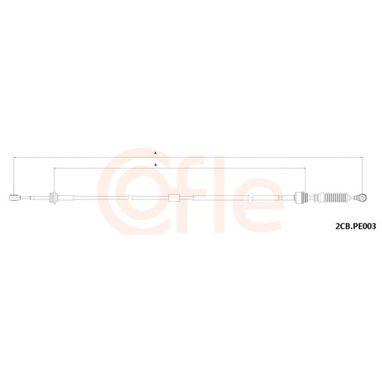 92.2CB.PE003 - Cable, manual transmission 