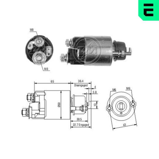 ZM703 - Solenoid Switch, starter 