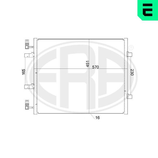 667156 - Condenser, air conditioning 