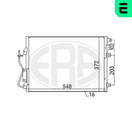 667038 - Condenser, air conditioning 