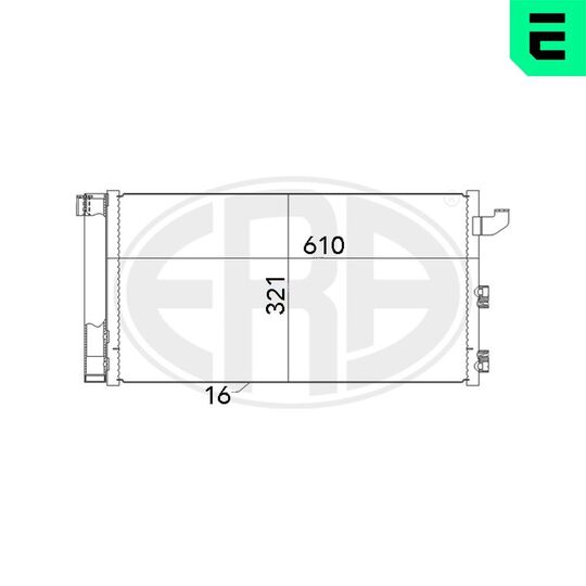 667005 - Lauhdutin, ilmastointilaite 