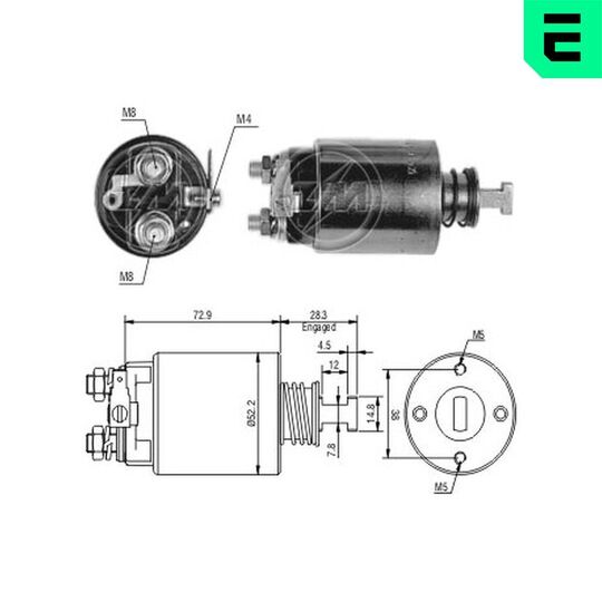 ZM583 - Solenoid Switch, starter 