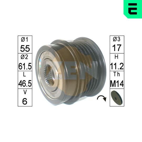 zn6006 - Alternator Freewheel Clutch 