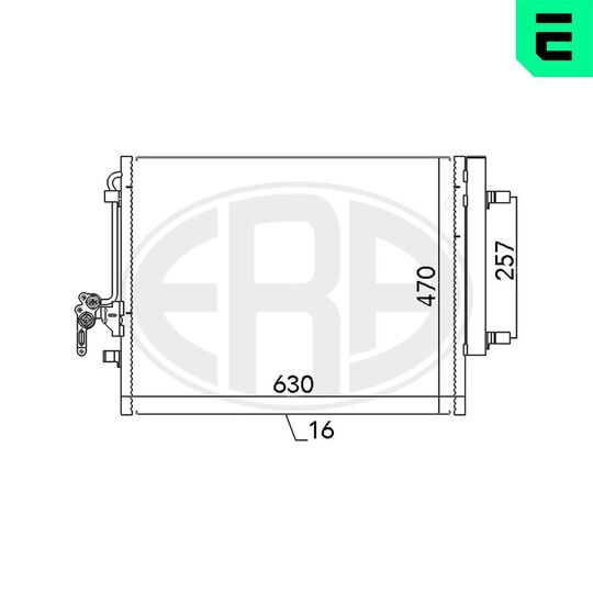 667116 - Condenser, air conditioning 