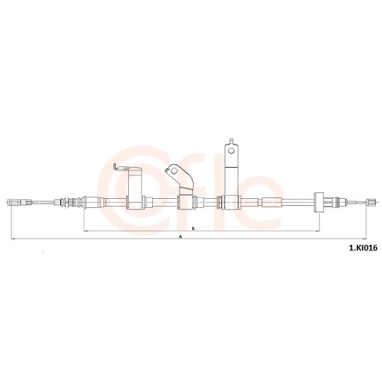 92.1.KI016 - Cable, parking brake 