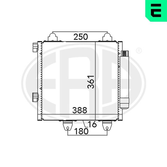 667022 - Condenser, air conditioning 