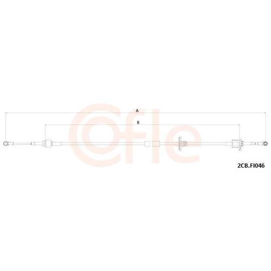 92.2CB.FI046 - Cable, manual transmission 