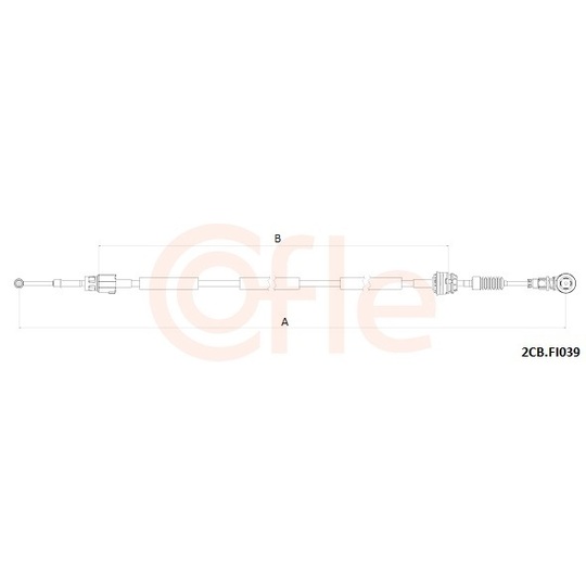 92.2CB.FI039 - Cable, manual transmission 