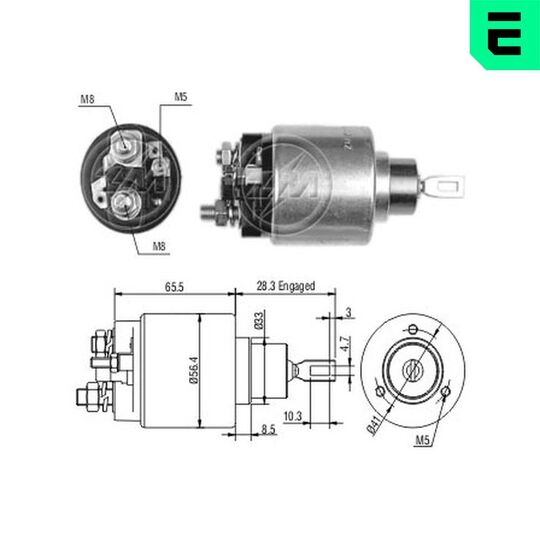 ZM779 - Solenoid, startmotor 