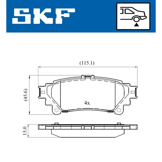 VKBP 90604 - Brake Pad Set, disc brake 