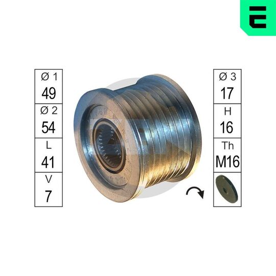 ZN5562 - Alternator Freewheel Clutch 