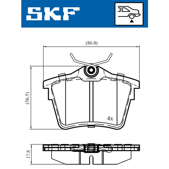 VKBP 90186 - Brake Pad Set, disc brake 