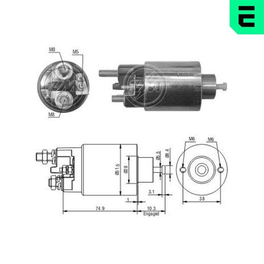 ZM993 - Solenoid Switch, starter 